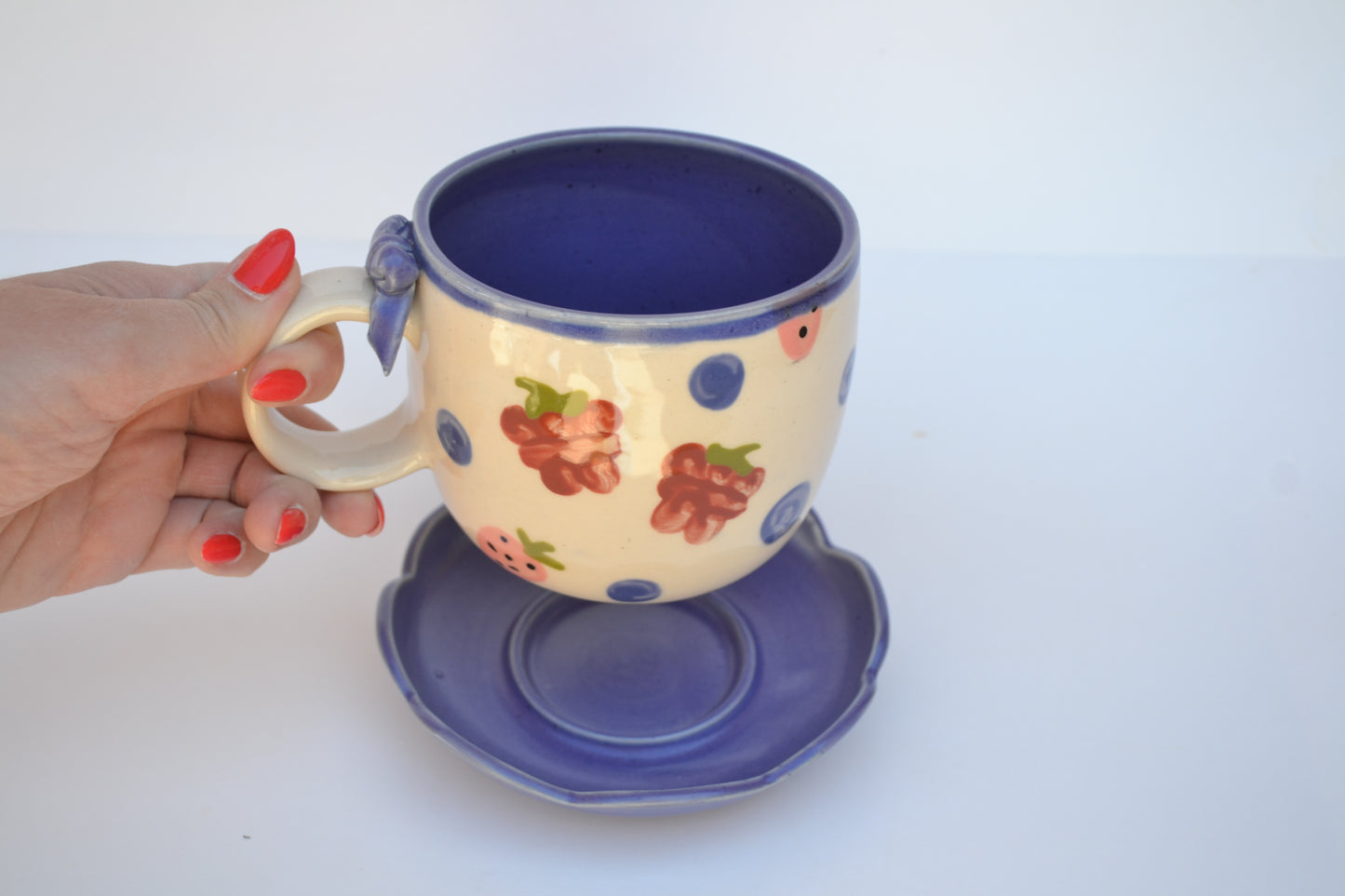 Berry Mug & Saucer Set