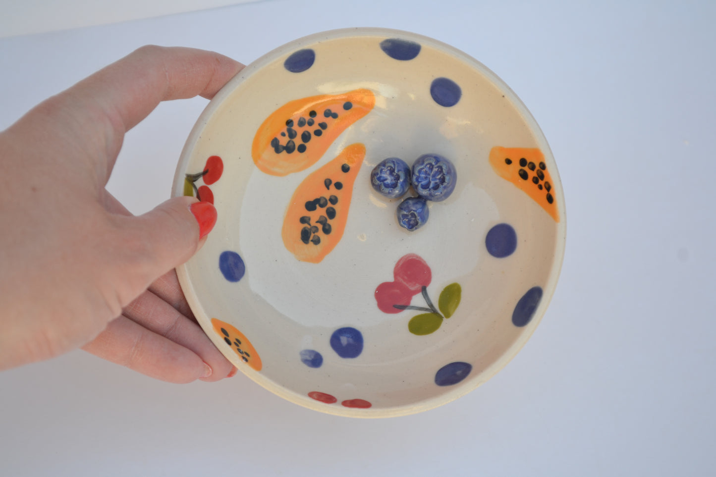Papaya Cherry Jewelry Dish