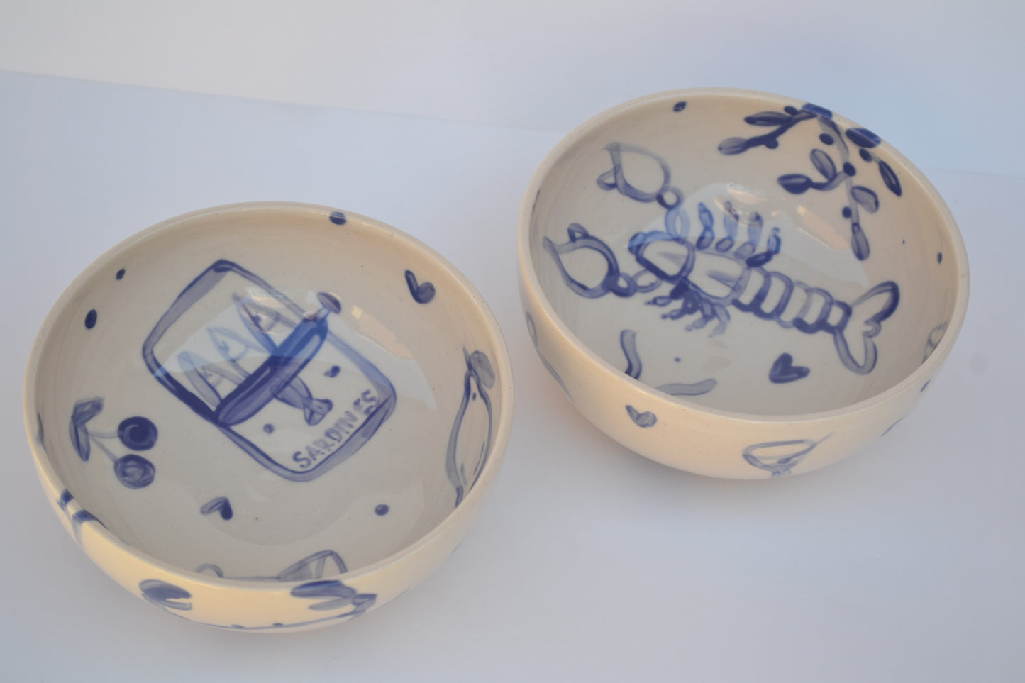The Summery Girly Pasta Bowl set of 2