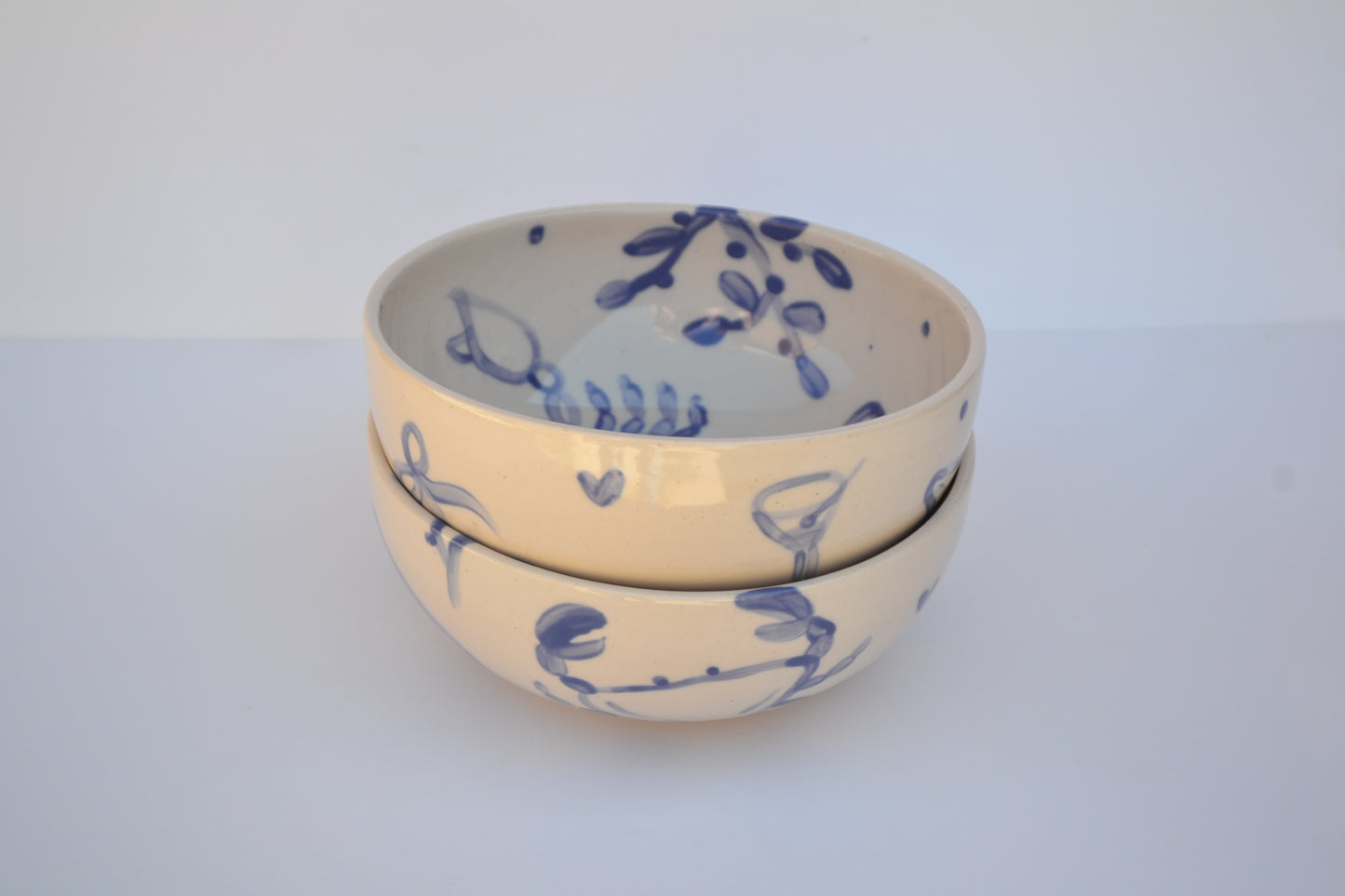 The Summery Girly Pasta Bowl set of 2