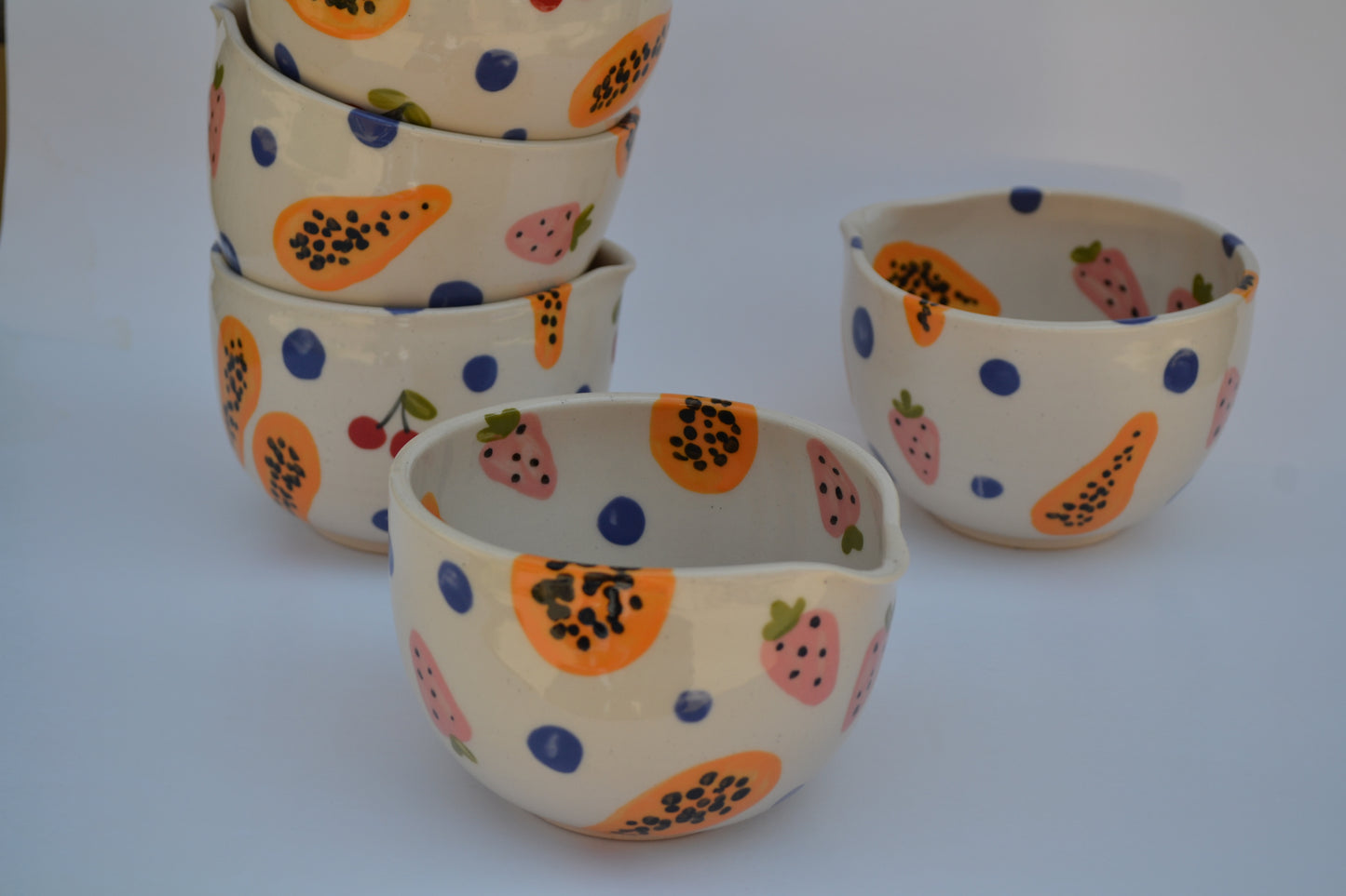 Papaya Cherry Matcha Bowl