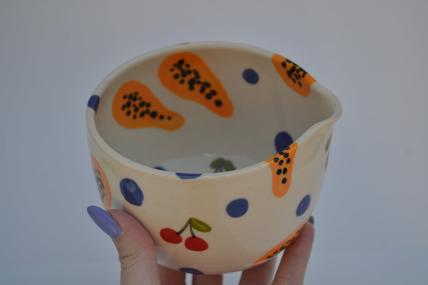 Papaya Cherry Matcha Bowl