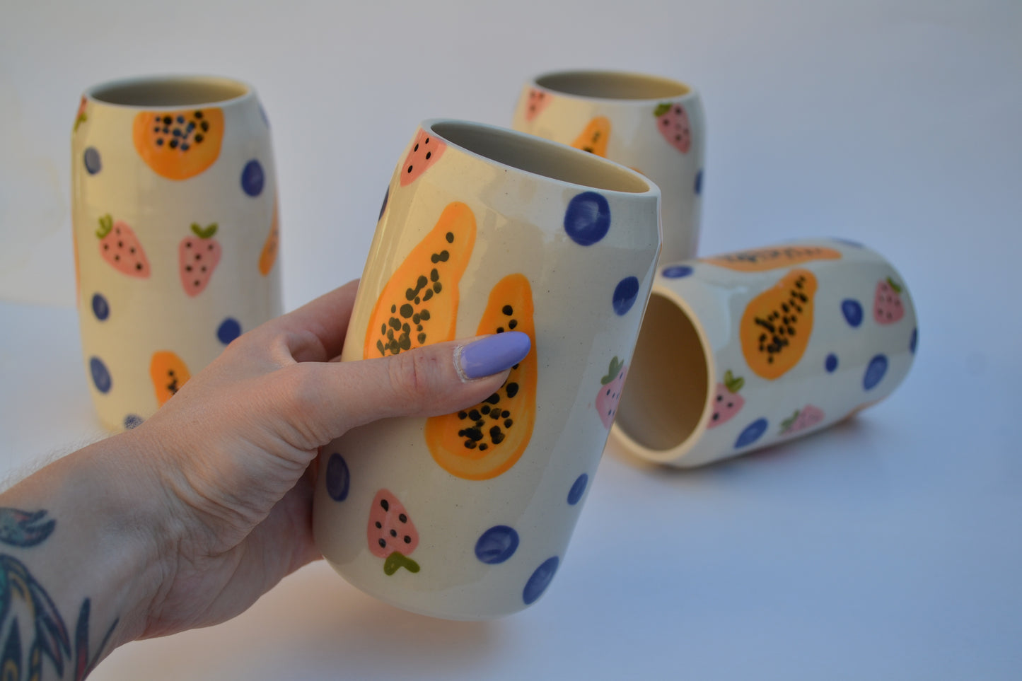 Papaya Strawberry Emilie Cup