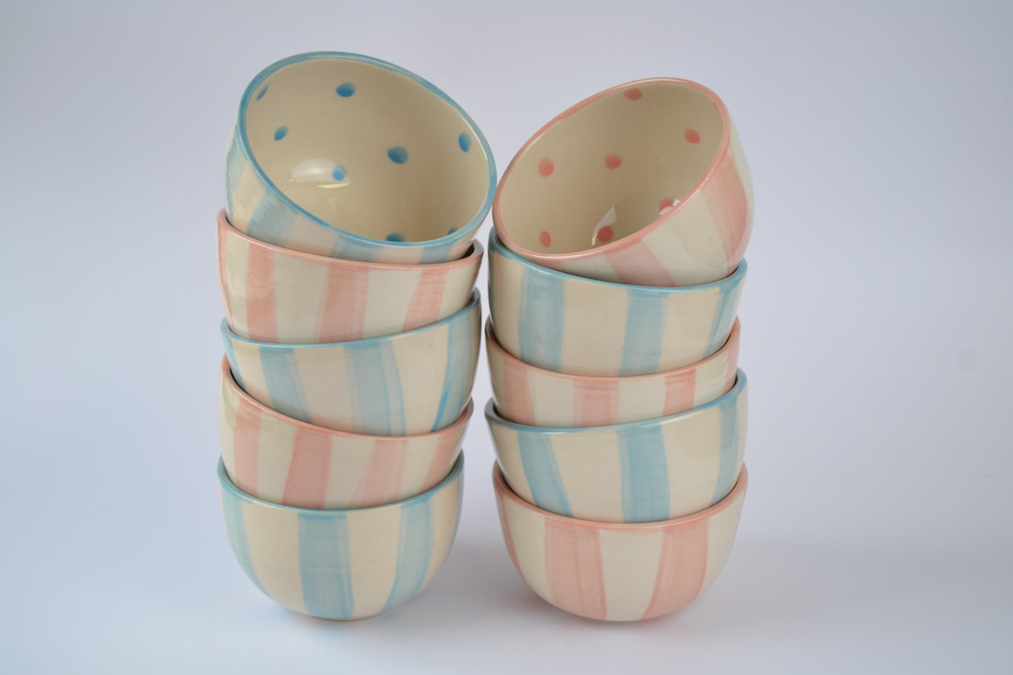 Dots & Stripes Snack Bowls set of 2