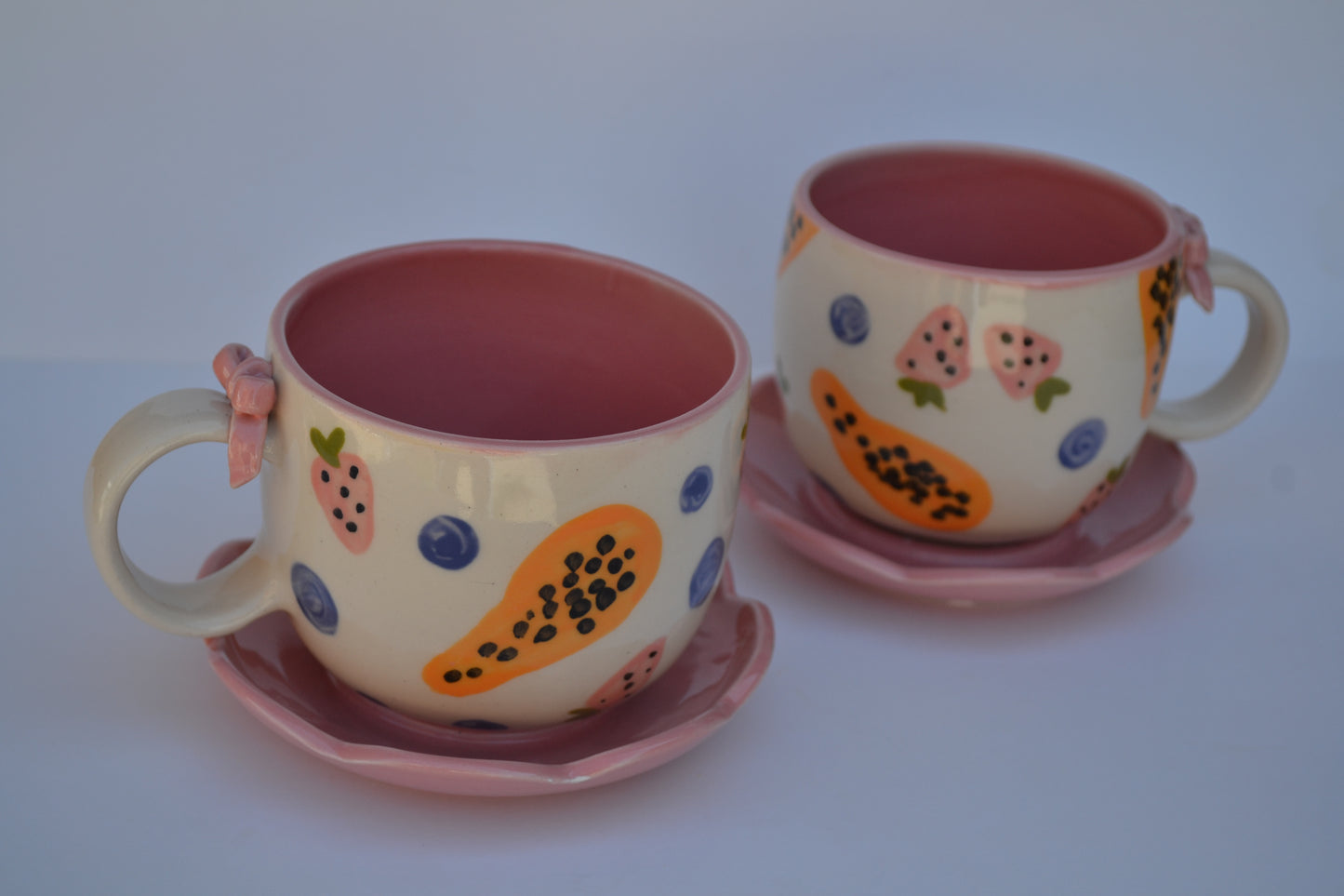 Papaya Mug & Saucer Set