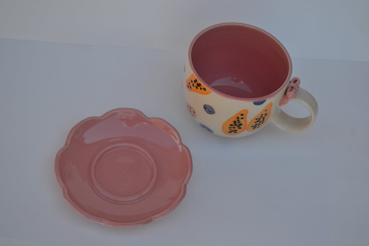 Papaya Mug & Saucer Set