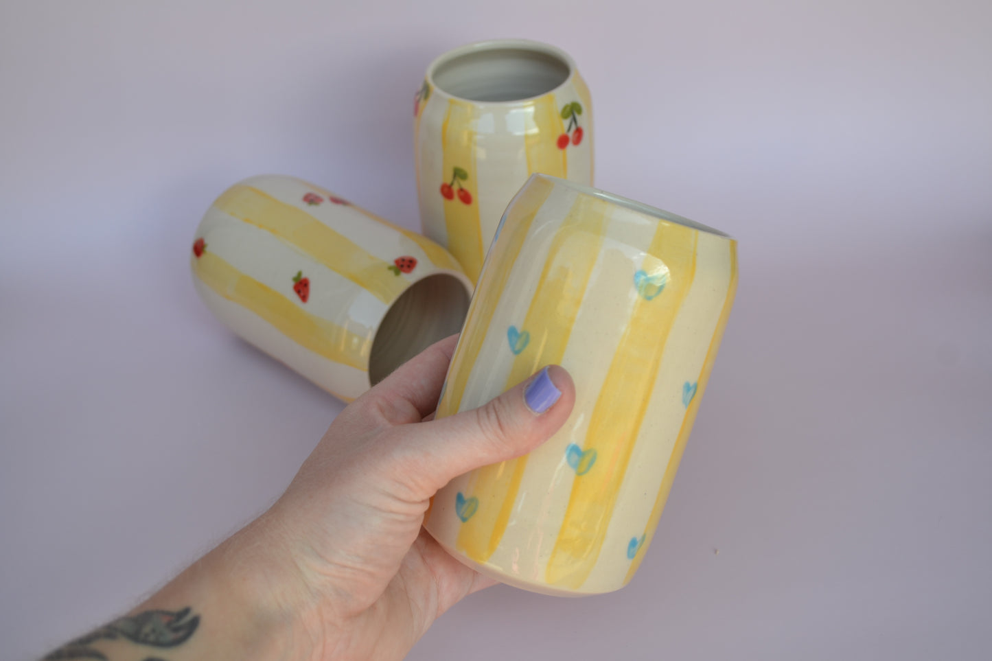 Yellow Stripes Emilie Cup
