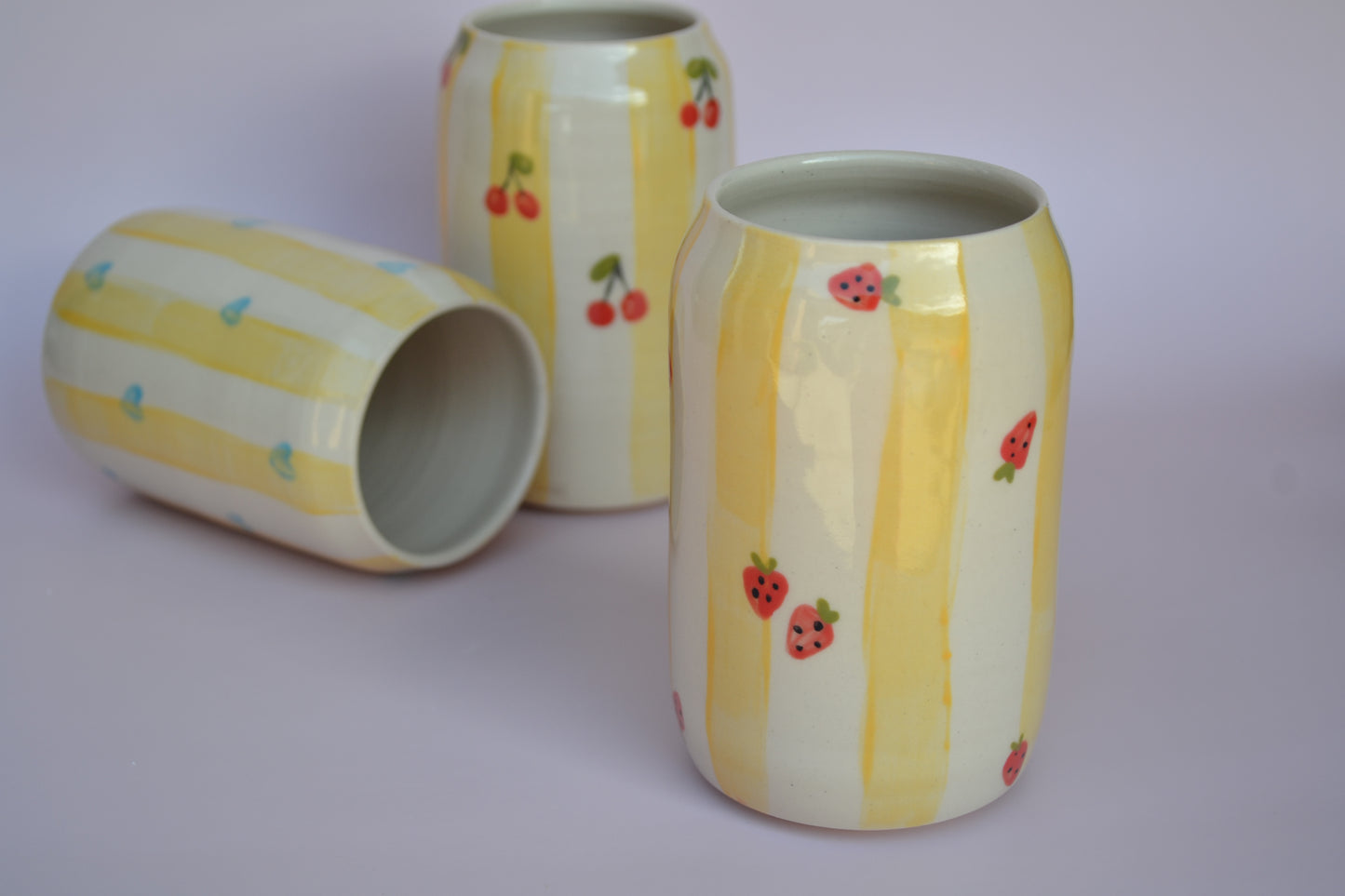 Yellow Stripes Emilie Cup
