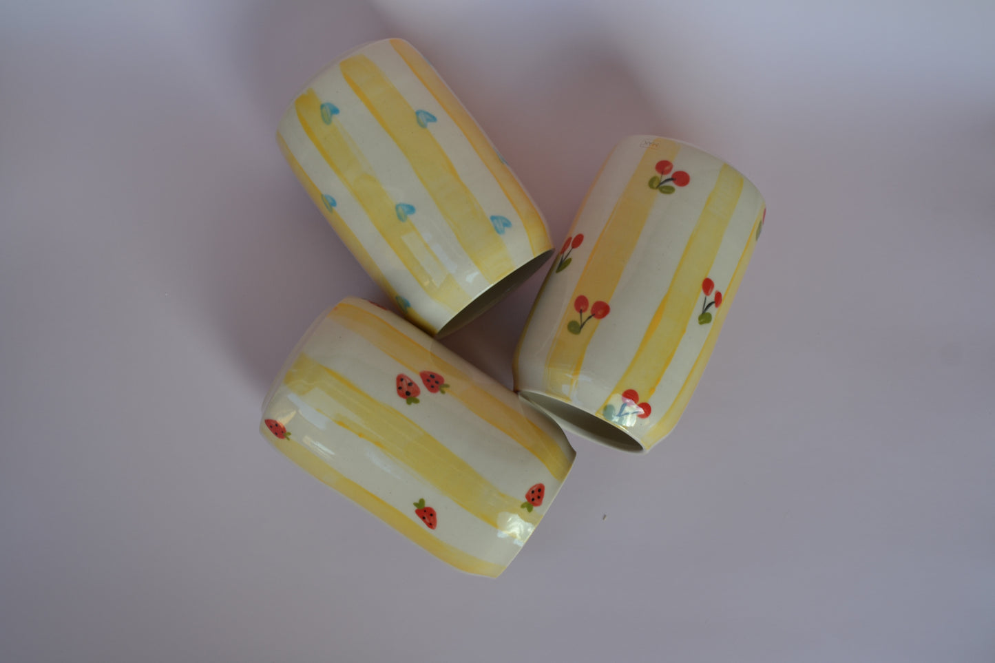 Yellow Stripes Emilie Cup