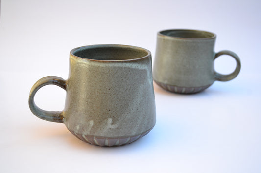 Modern Facet Mug Sage