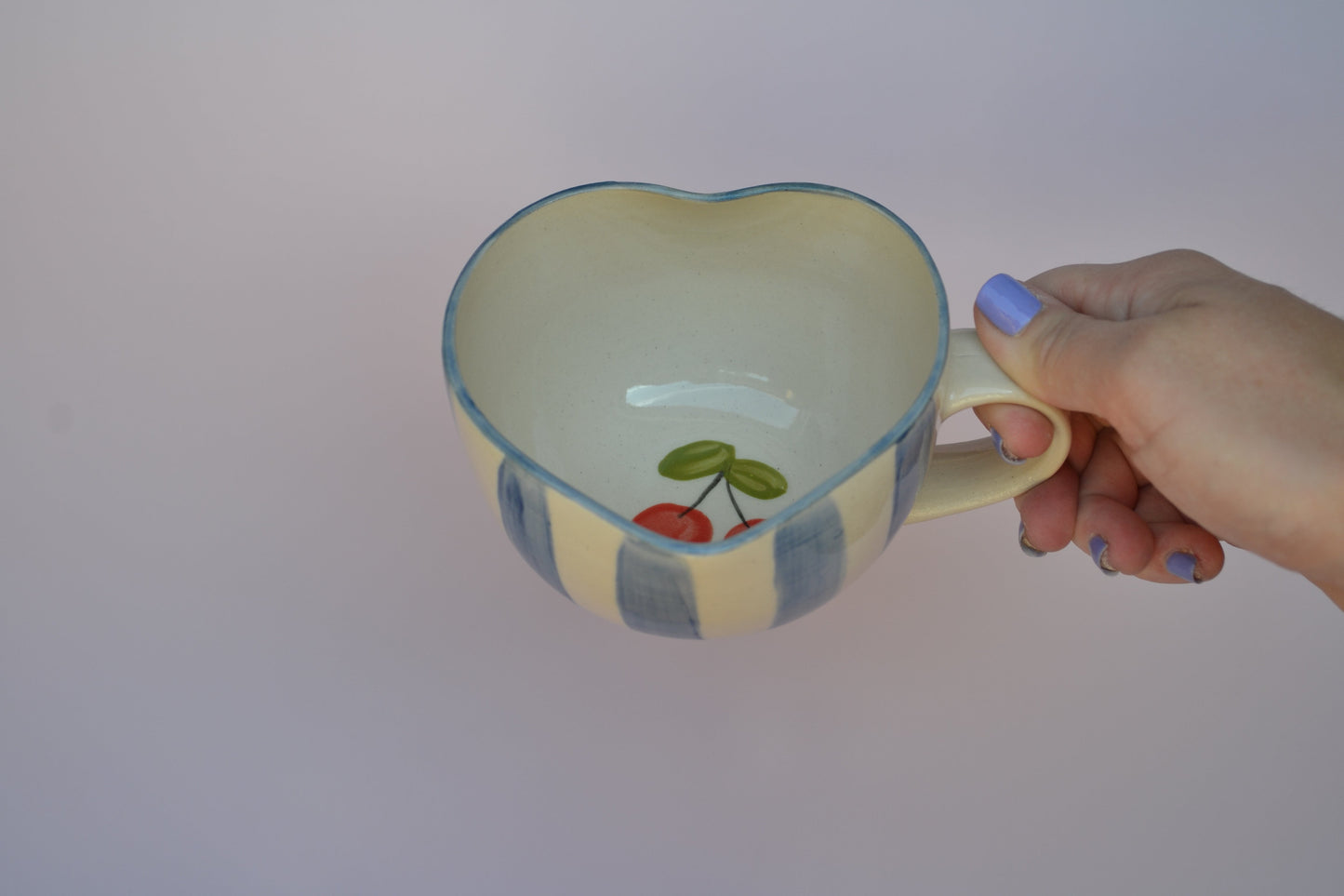 Stripes Heart Mug