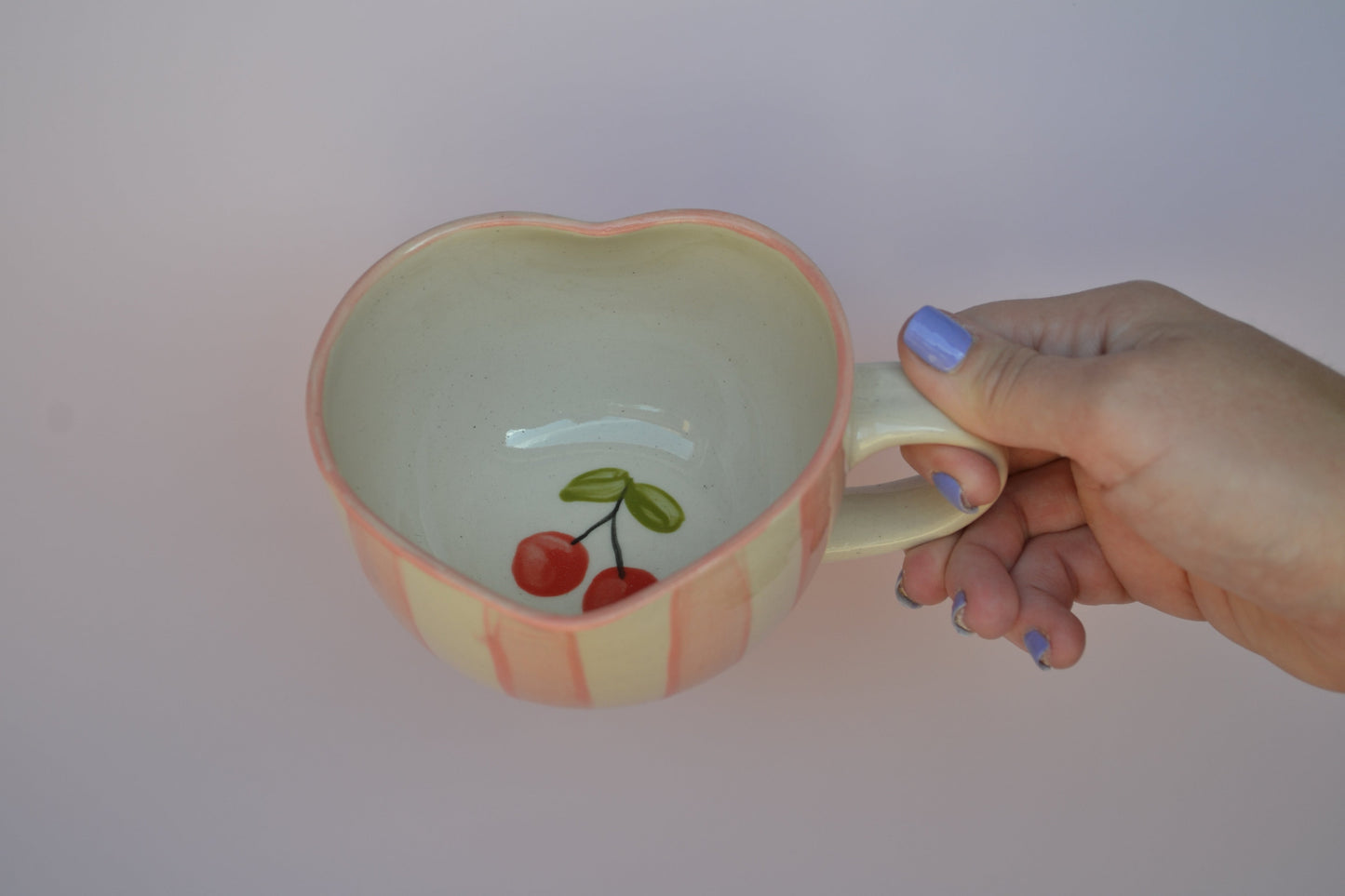 Stripes Heart Mug