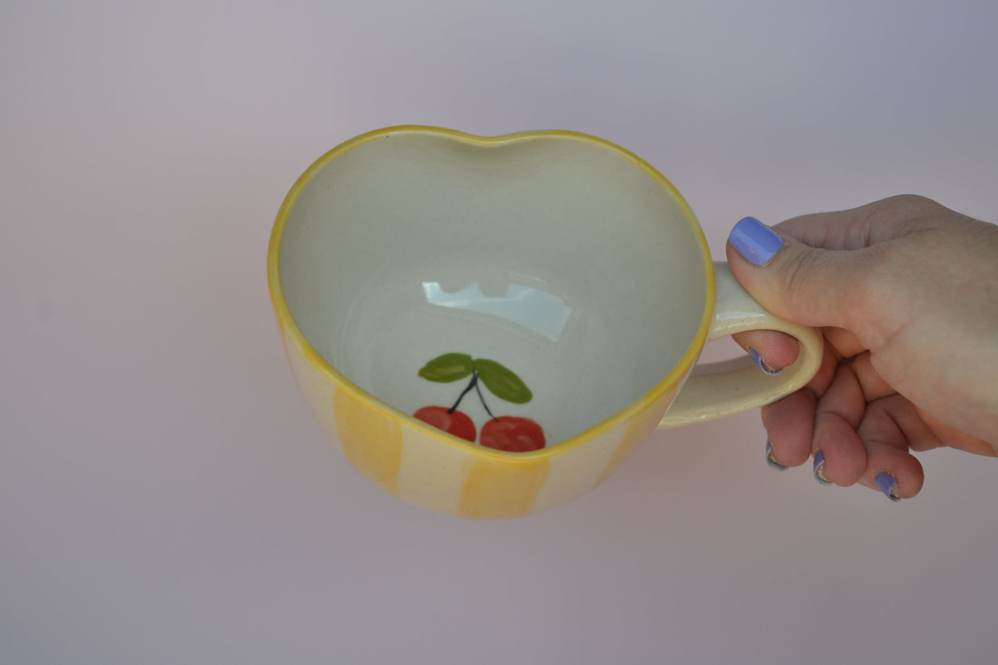 Stripes Heart Mug