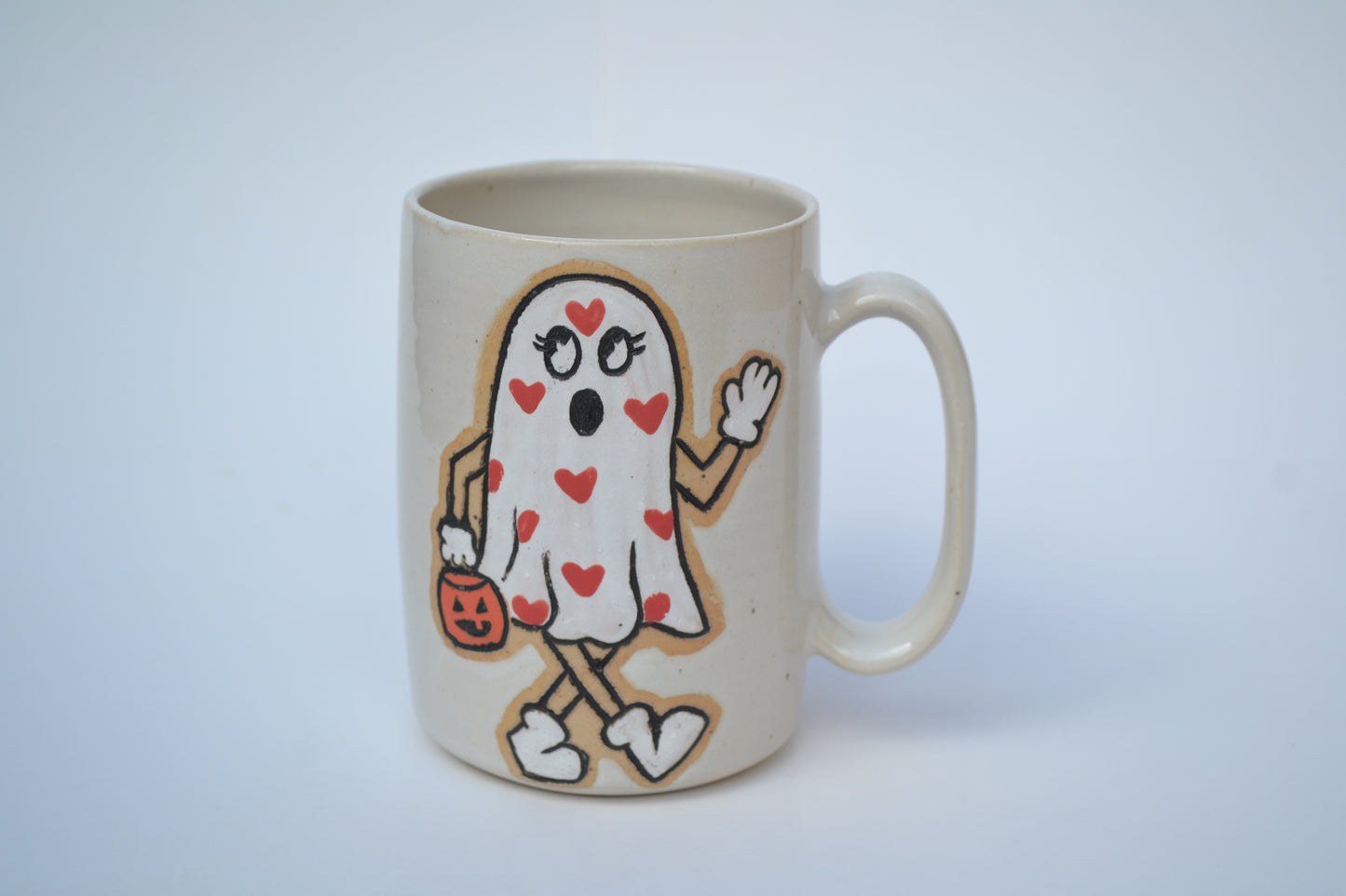 Retro Ghost Mug White