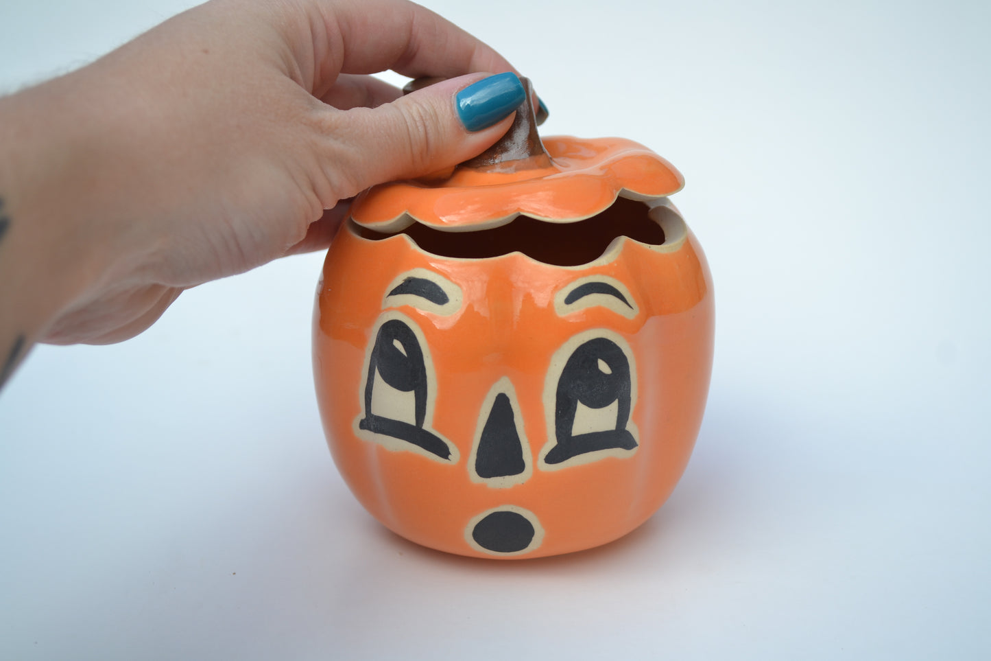 Retro Pumpkin Jar Small 1