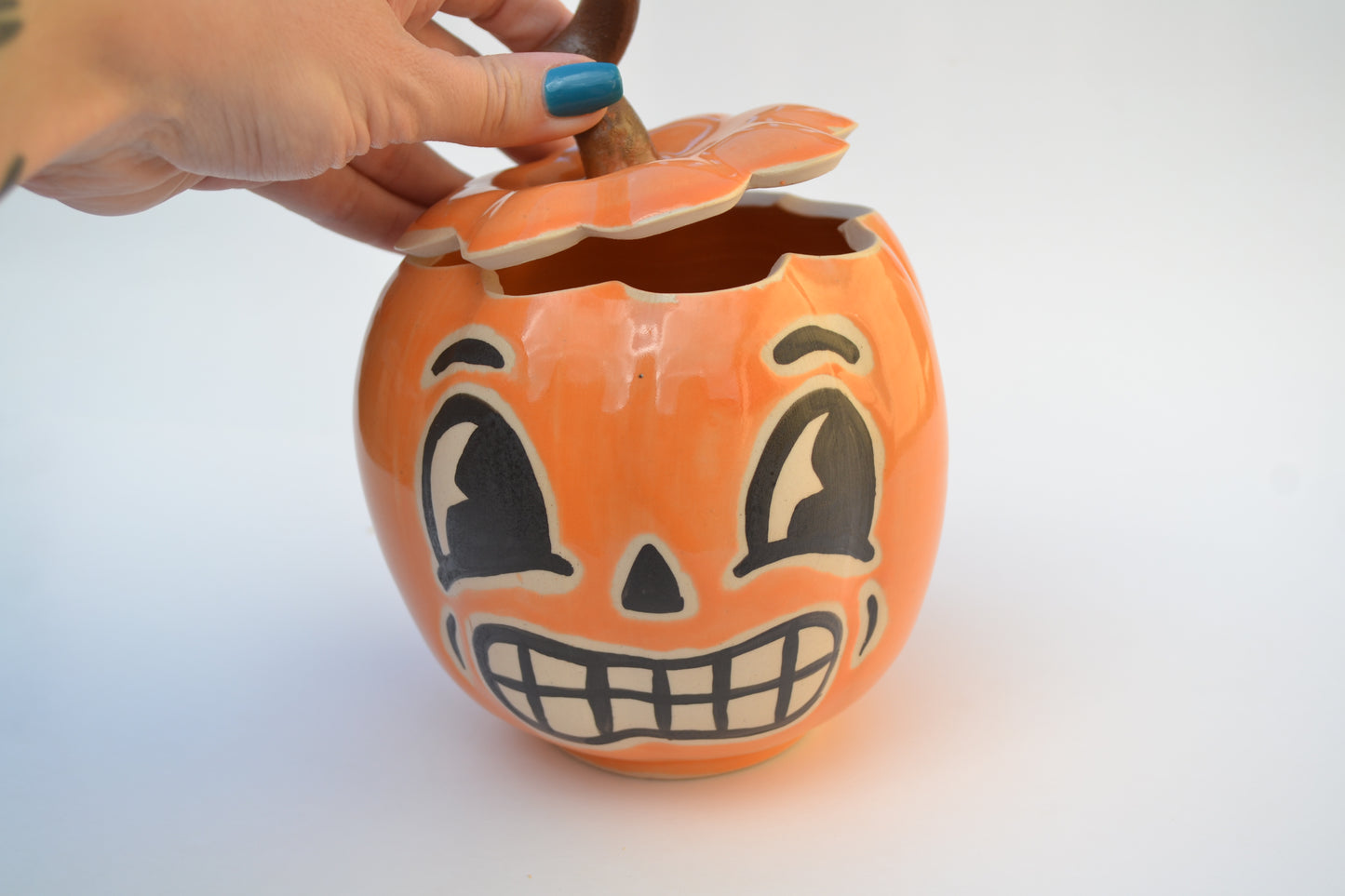 Retro Pumpkin Jar Large 1