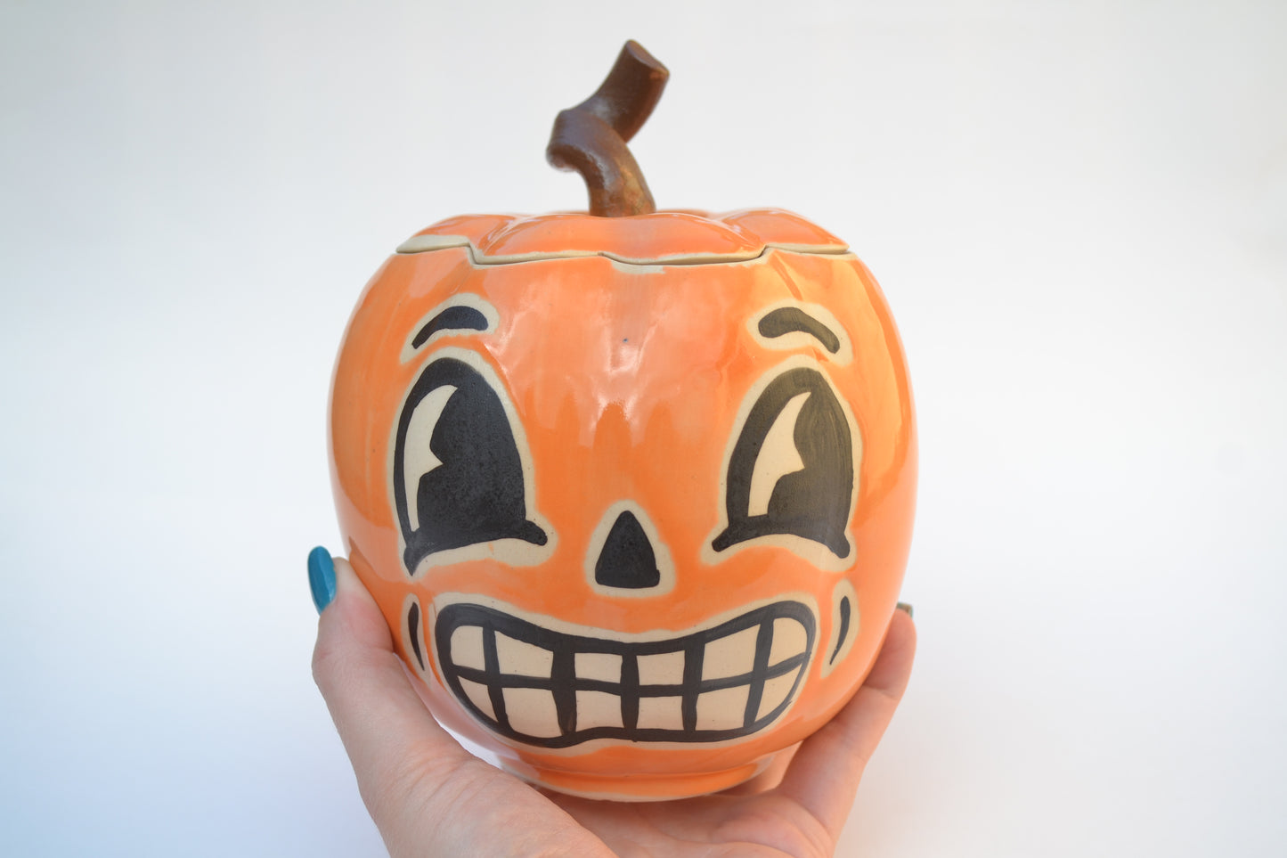 Retro Pumpkin Jar Large 1