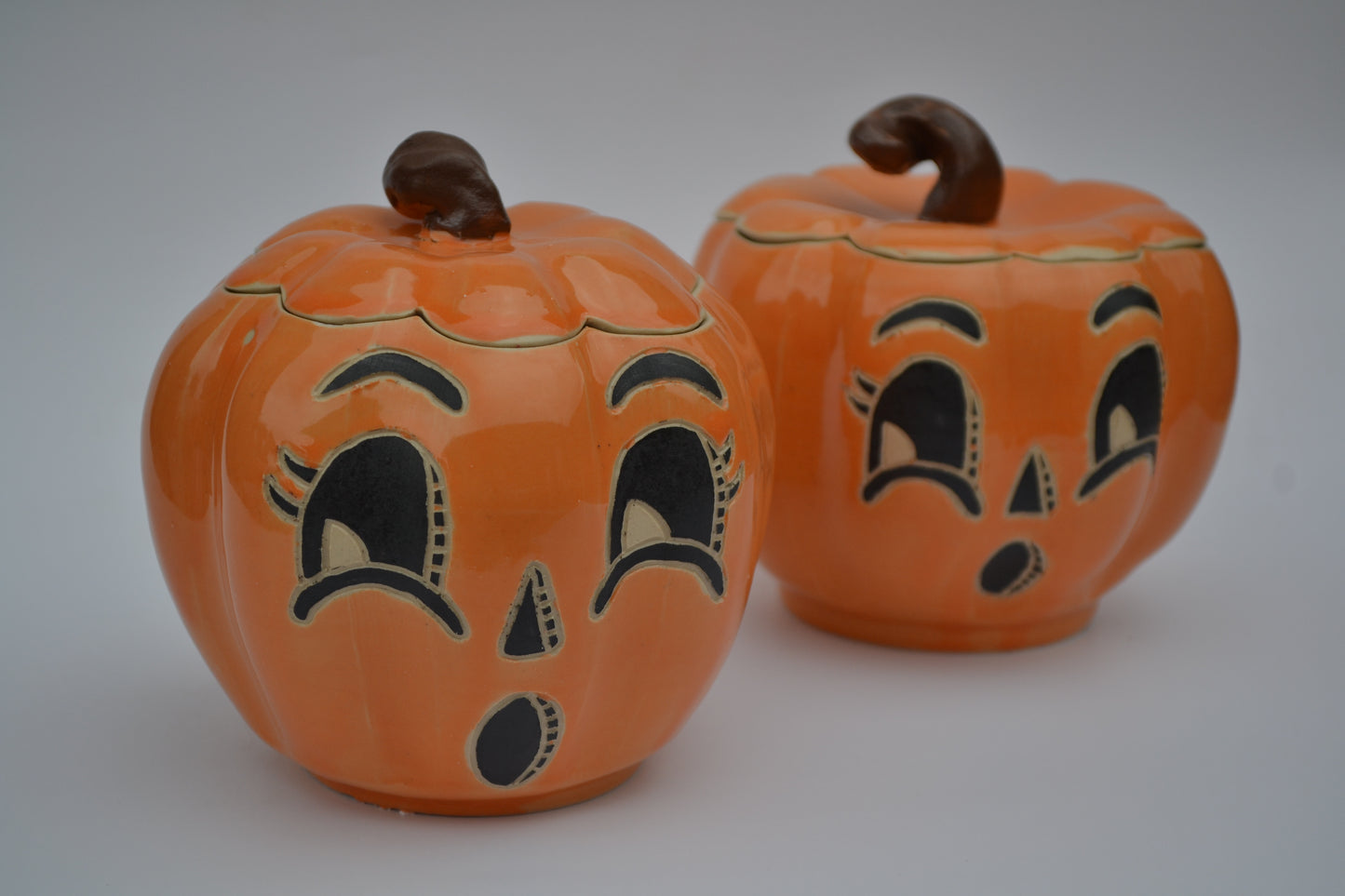 Retro Pumpkin Jars