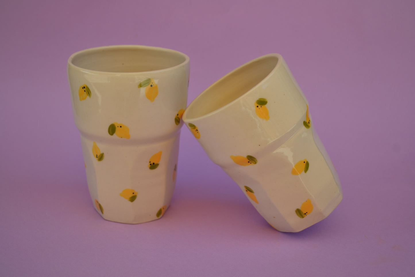 Lemon Facetted Cup