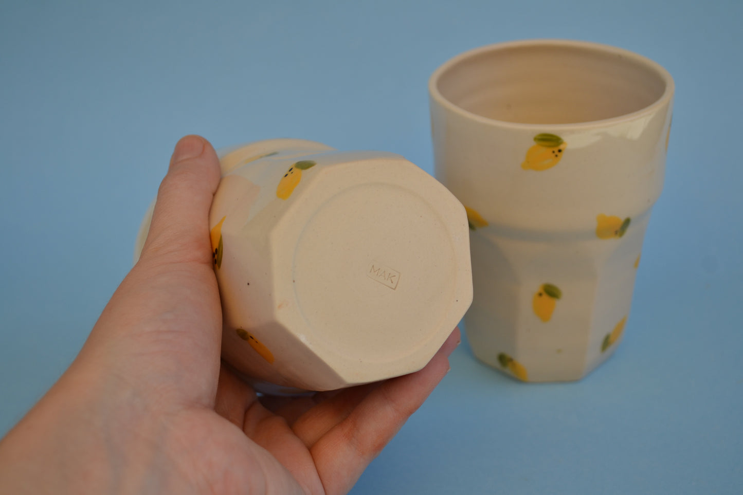 Lemon Facetted Cup