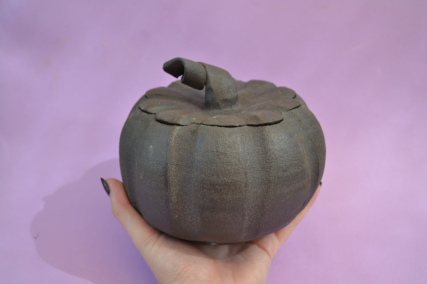 Black Pumpkin Jar 1