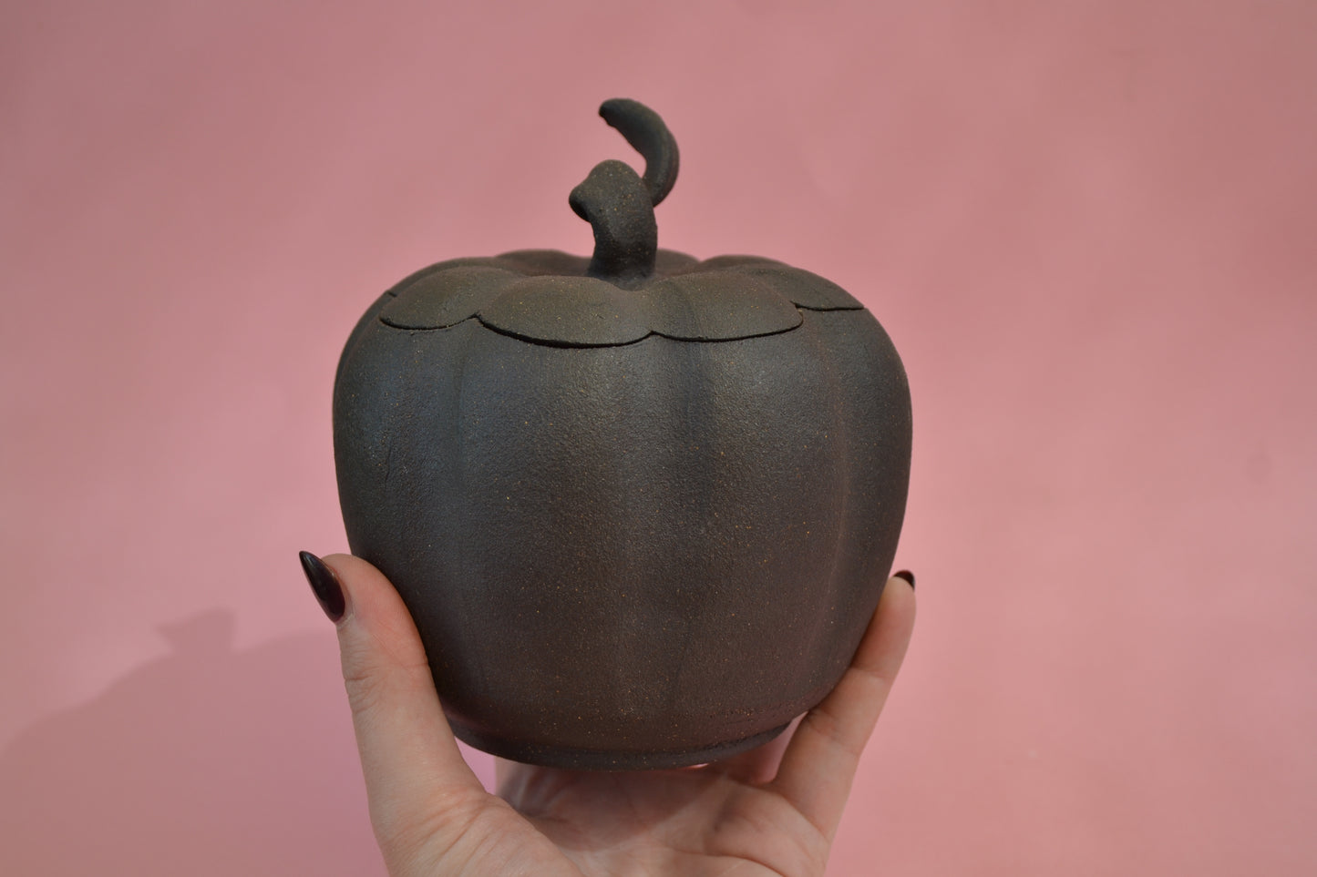 Black Pumpkin Jar 2