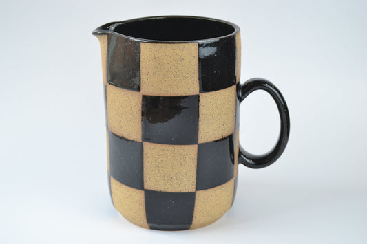 Black Checker Pitcher